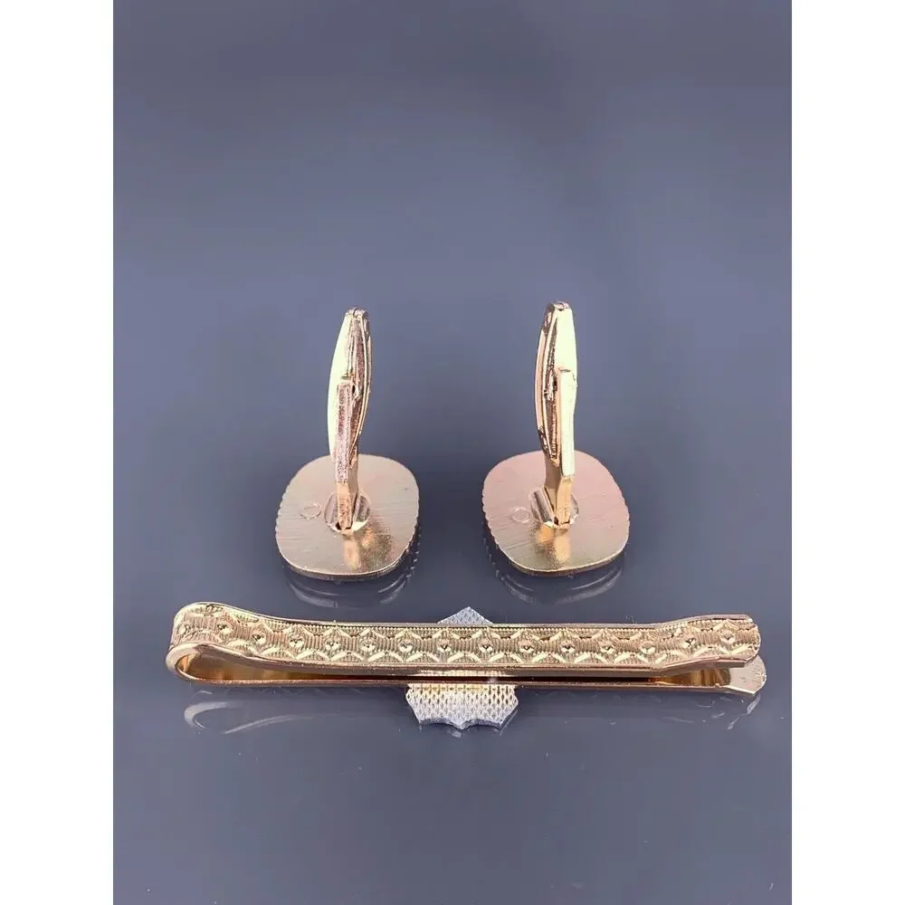 Mannheim Germany Cufflinks Tie Bar Magician Magic Top Hat Wand Gloves Gentlemens